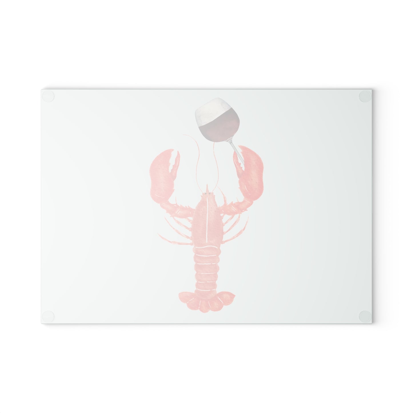 Wine & Lobster Glass Cutting Board
