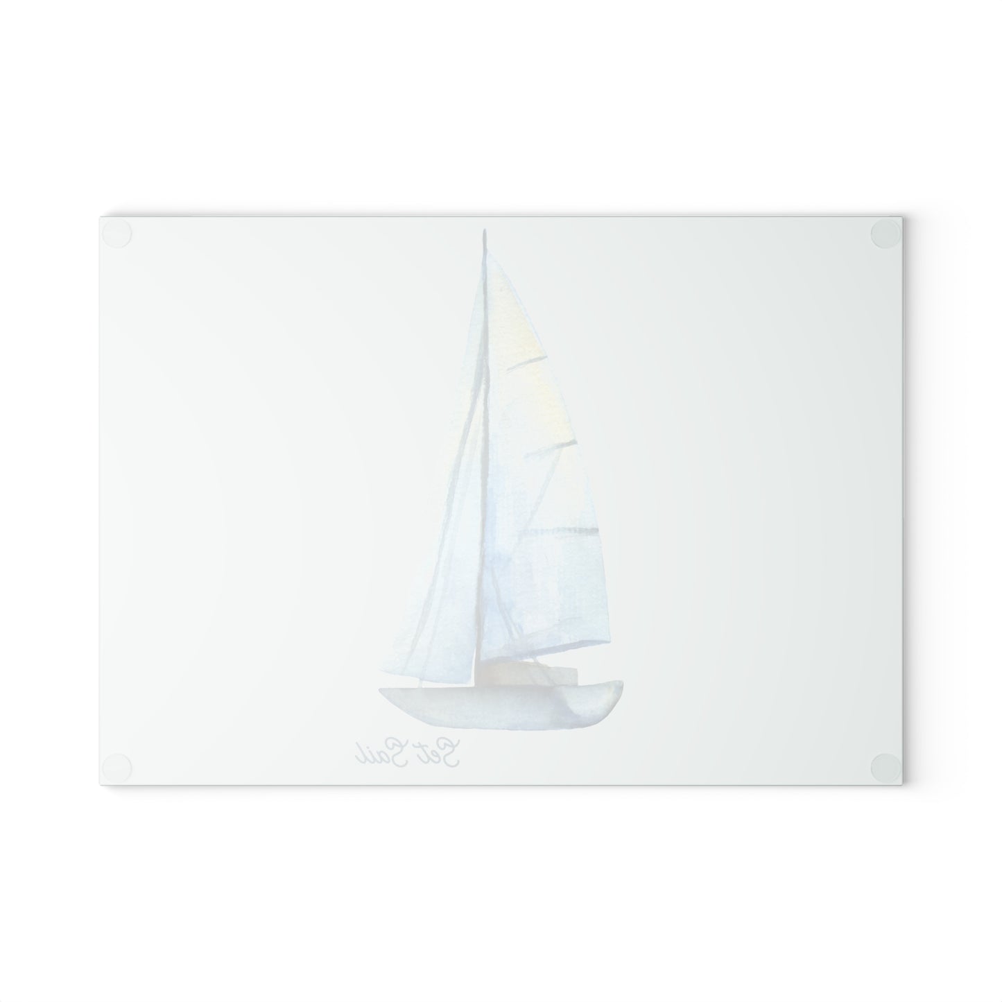 Sailboat Glass Cutting Board