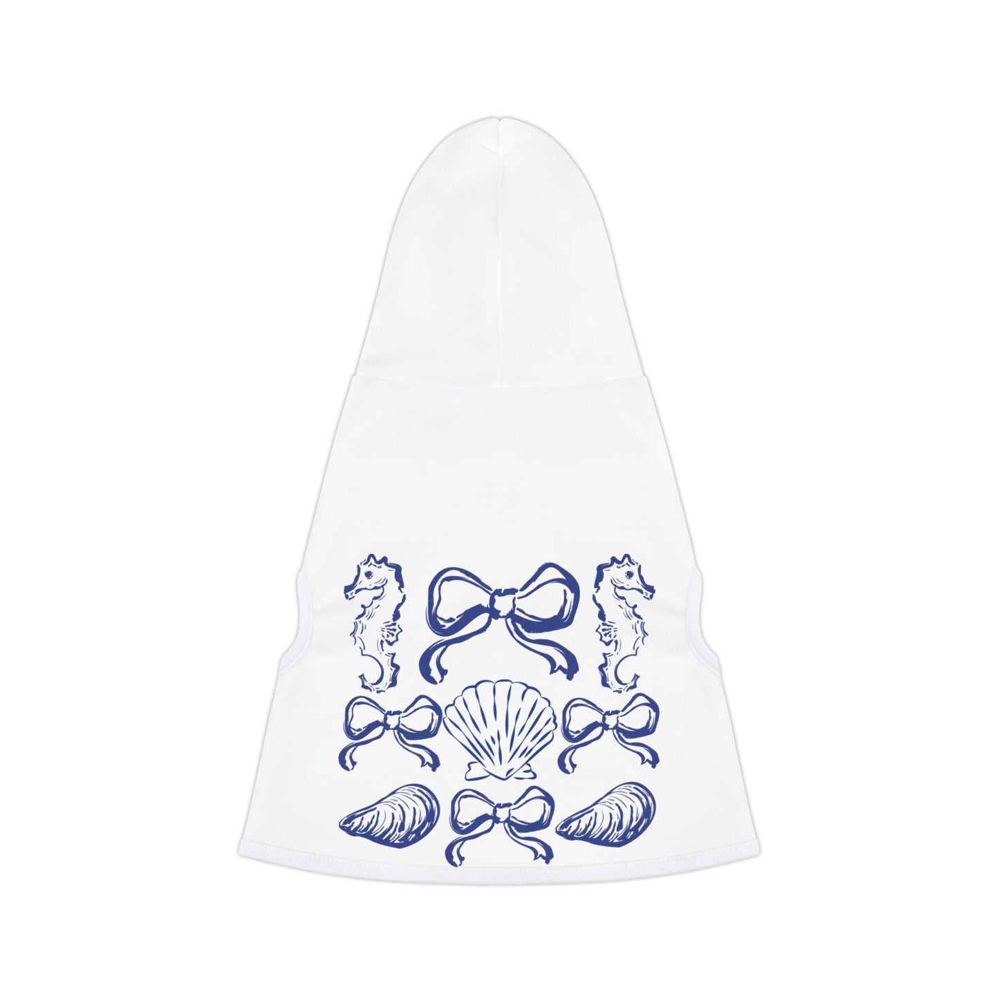 Blue Bow Pet Hoodie