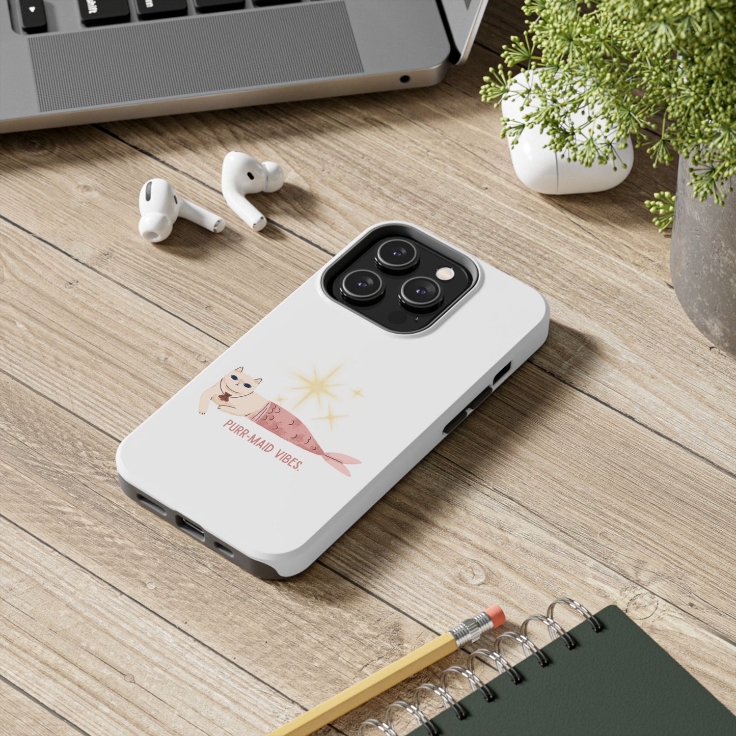 Mermaid Cat Tough Phone Case