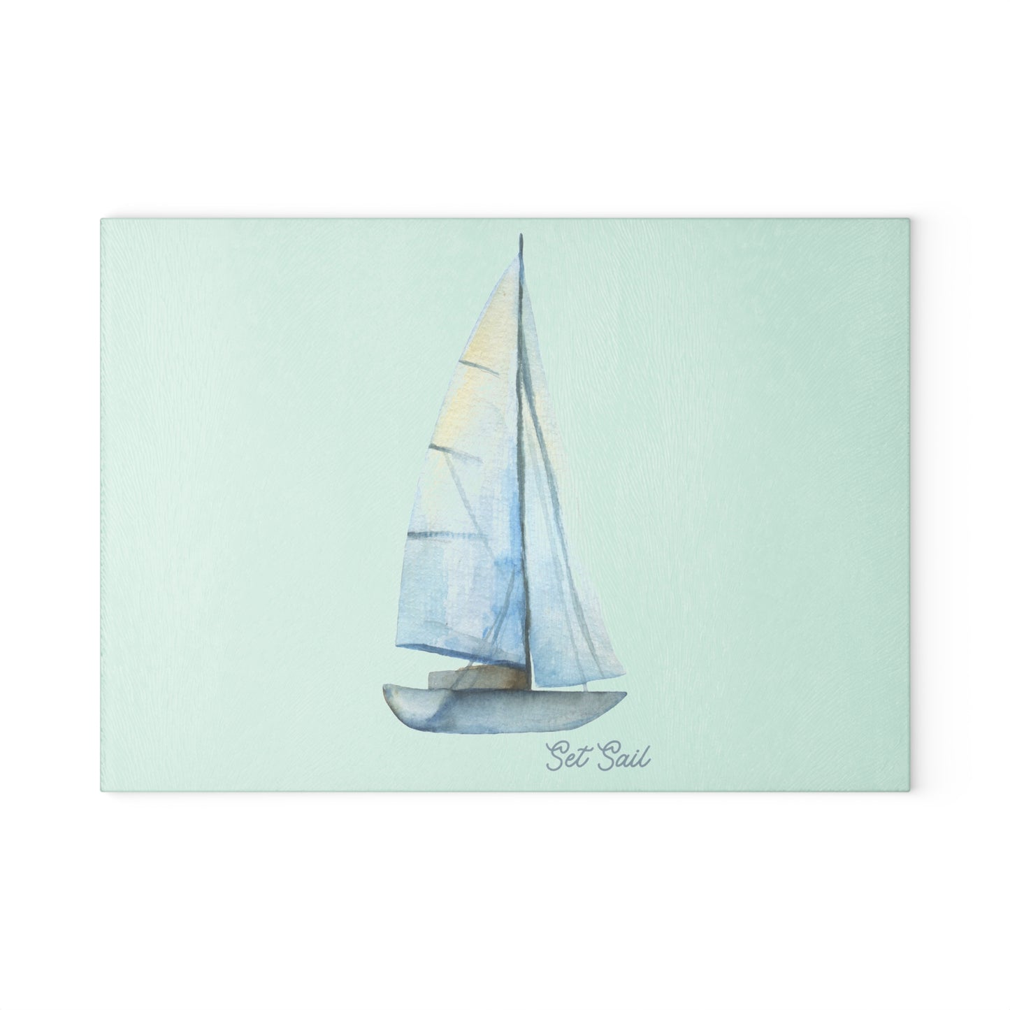 Sailboat Glass Cutting Board