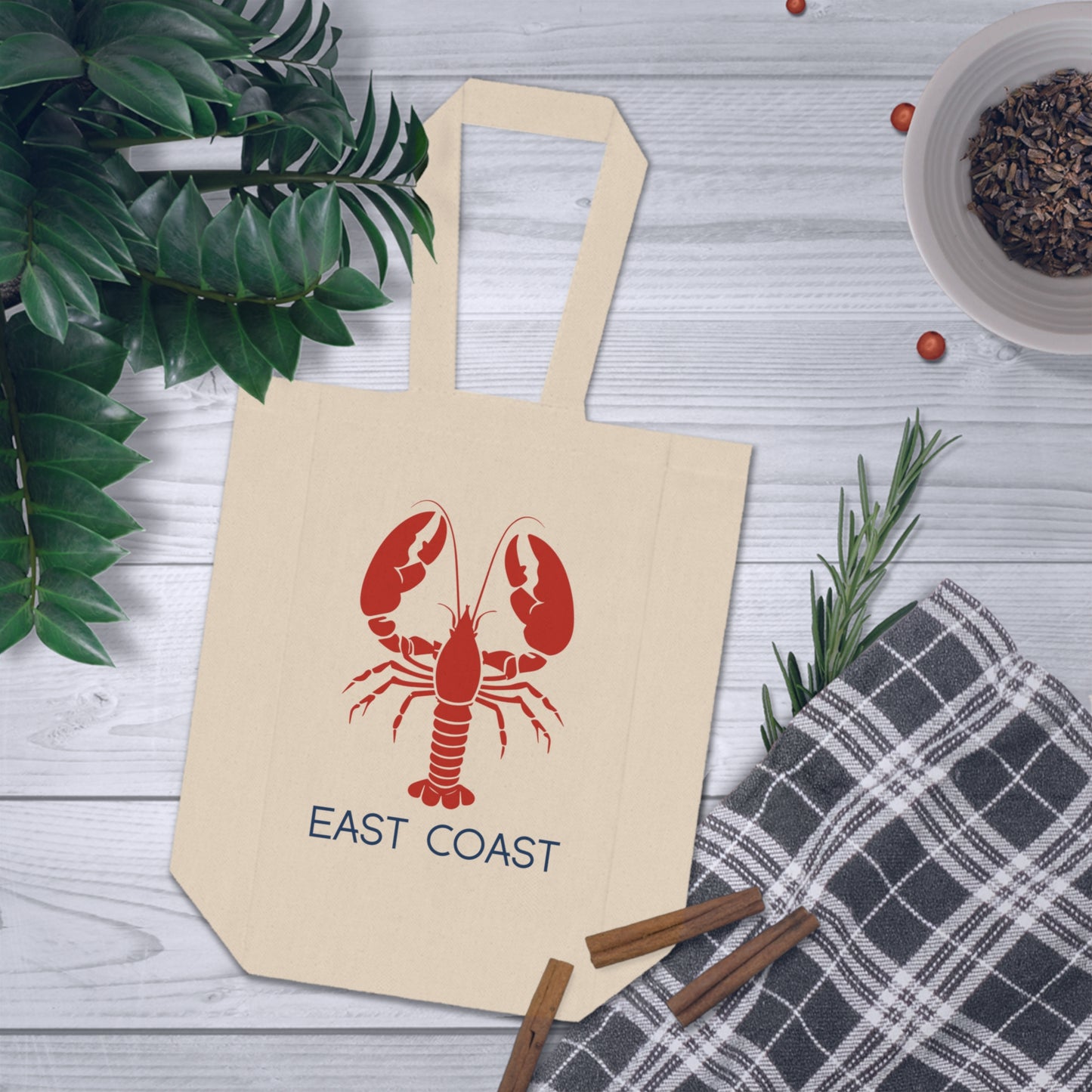 East Coast Lobster Double Wine Tote Bag
