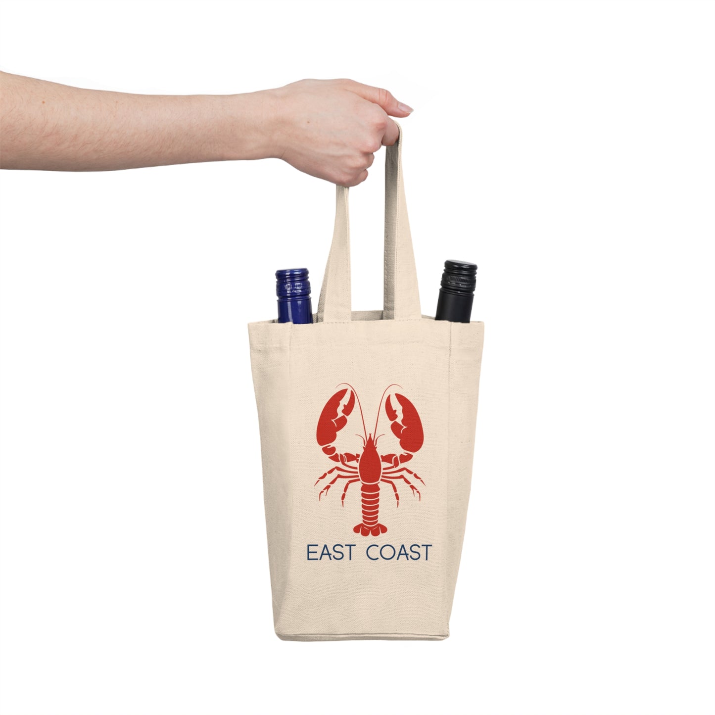 East Coast Lobster Double Wine Tote Bag