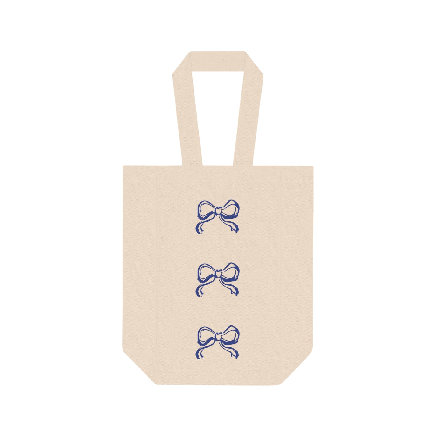 Bow Double Wine Tote Bag