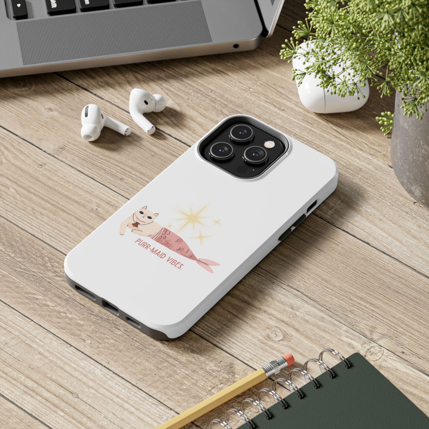 Mermaid Cat Tough Phone Case
