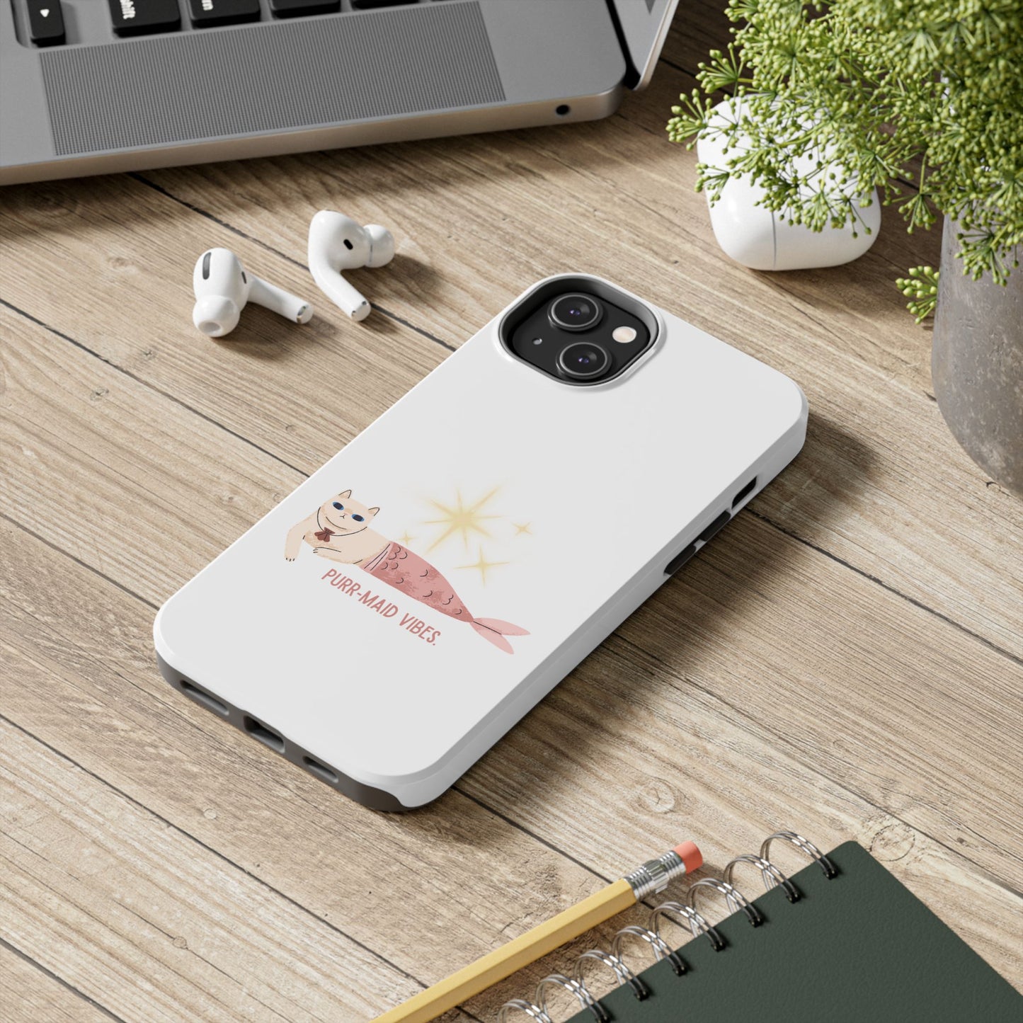 Mermaid Cat Tough Phone Case