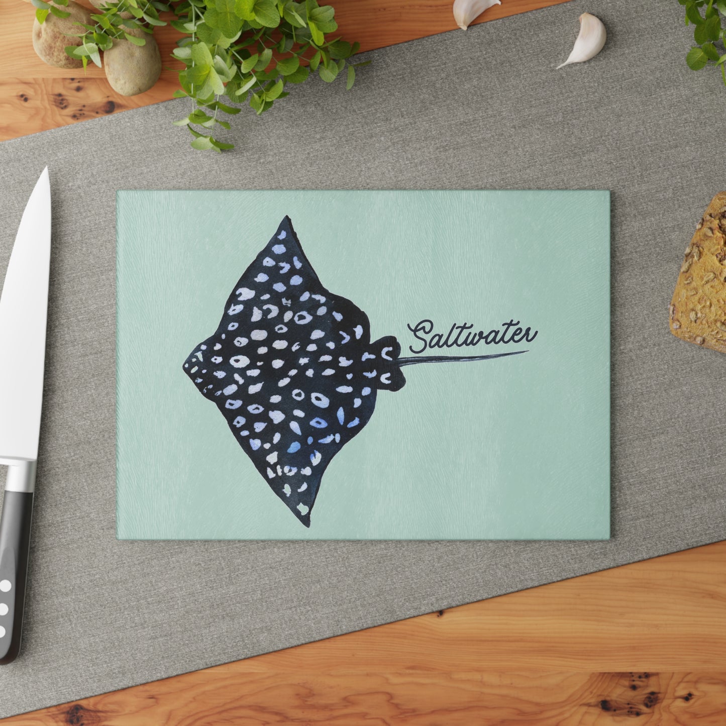 Stingray Saltwater Glass Cutting Board