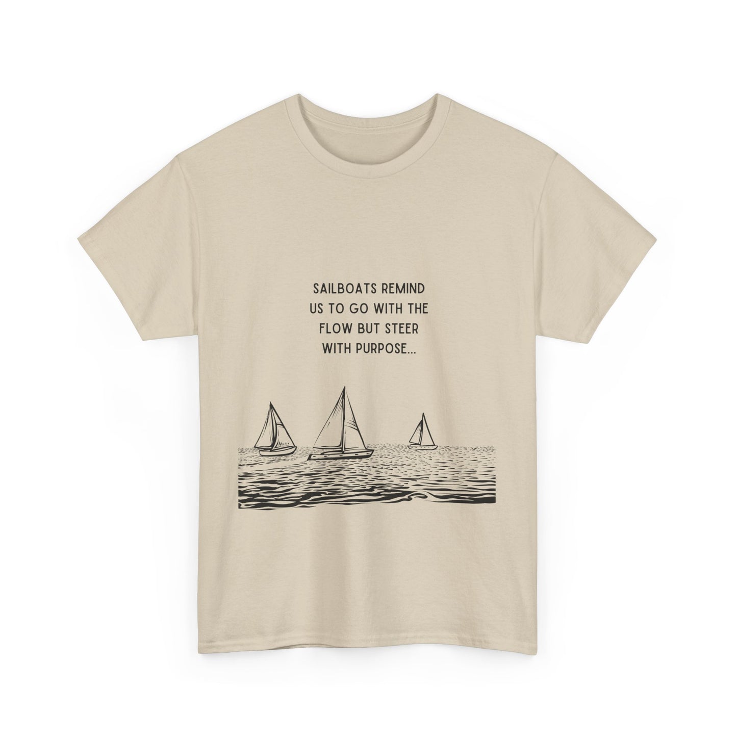 Go With The Flow Sailboat T-Shirt