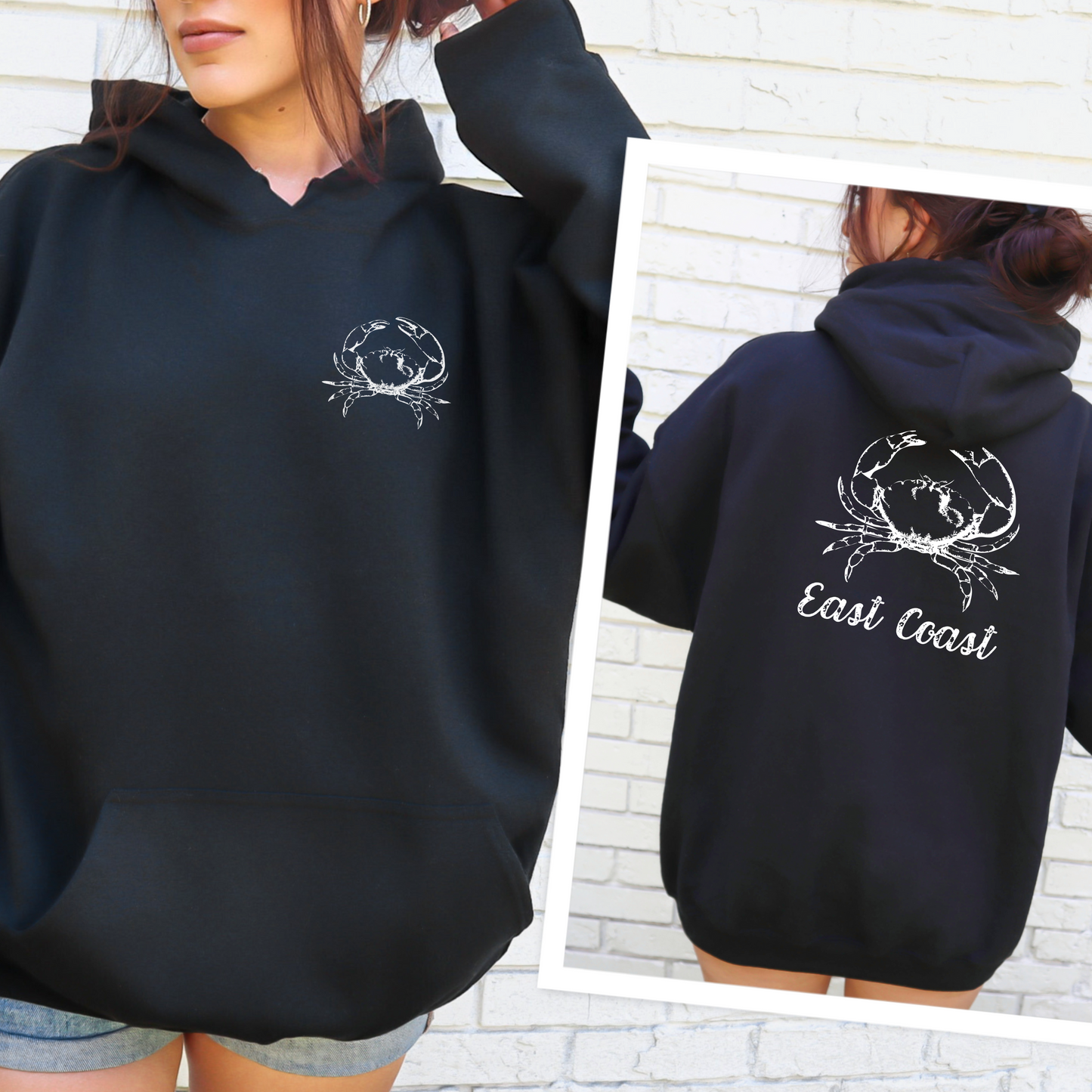 East Coast Crab Hooded Sweatshirt