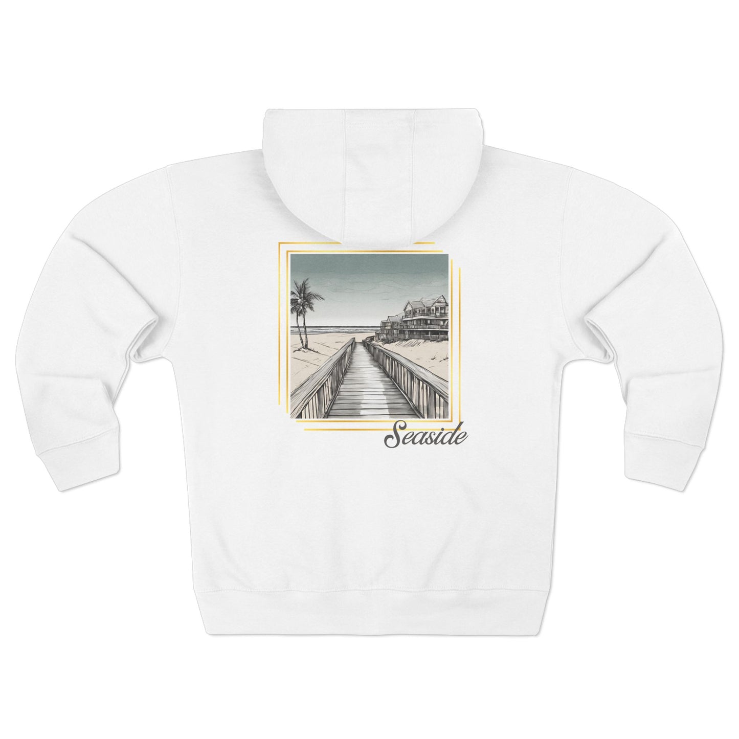 Seaside Beach Zip-Up Hoodie