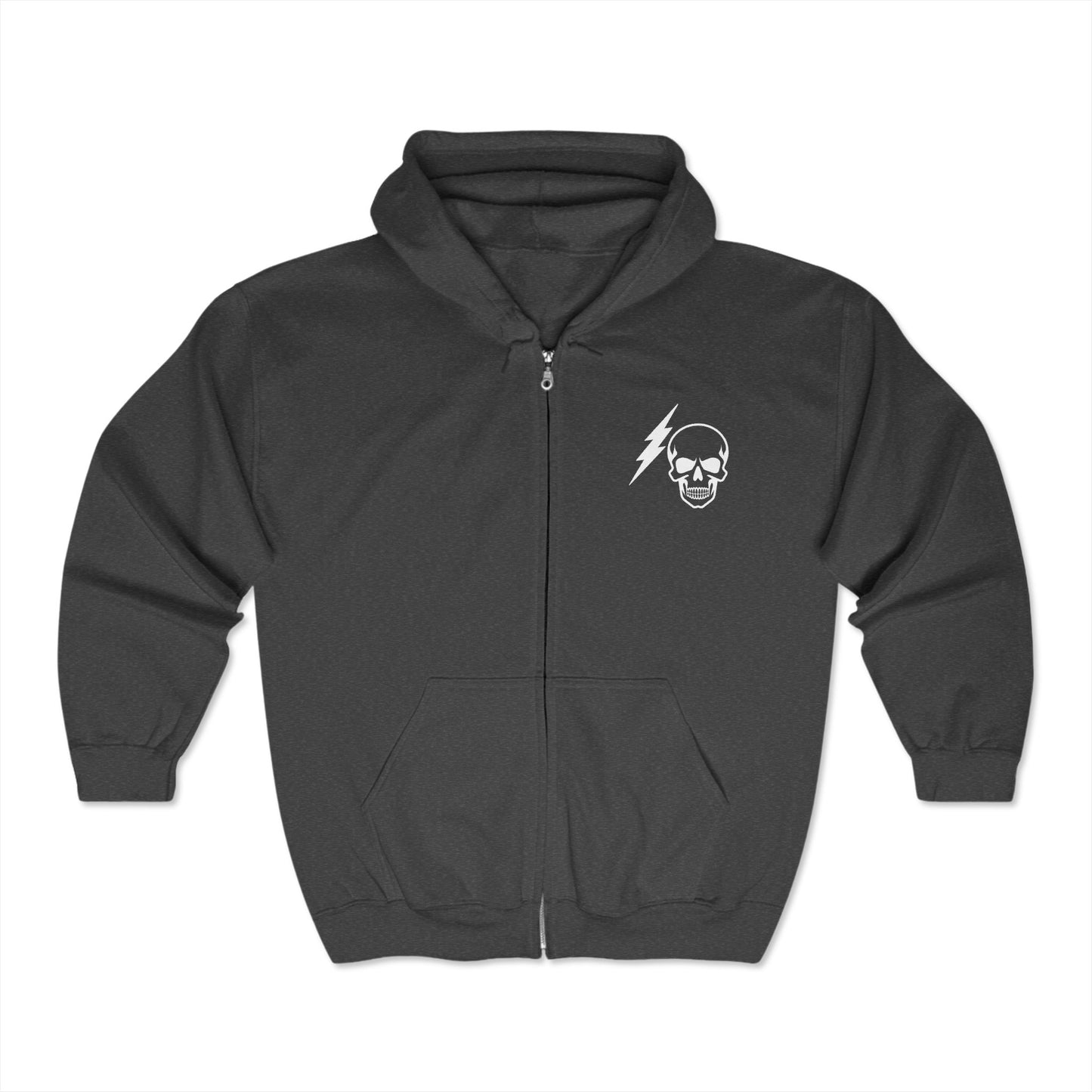 Skull Hamptons Zip Up Hoodie Sweatshirt