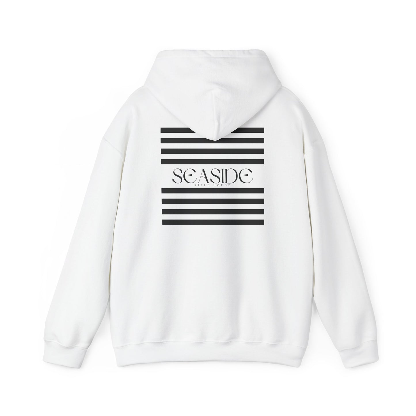 Seaside Style House Classic Black & White Hooded Sweatshirt