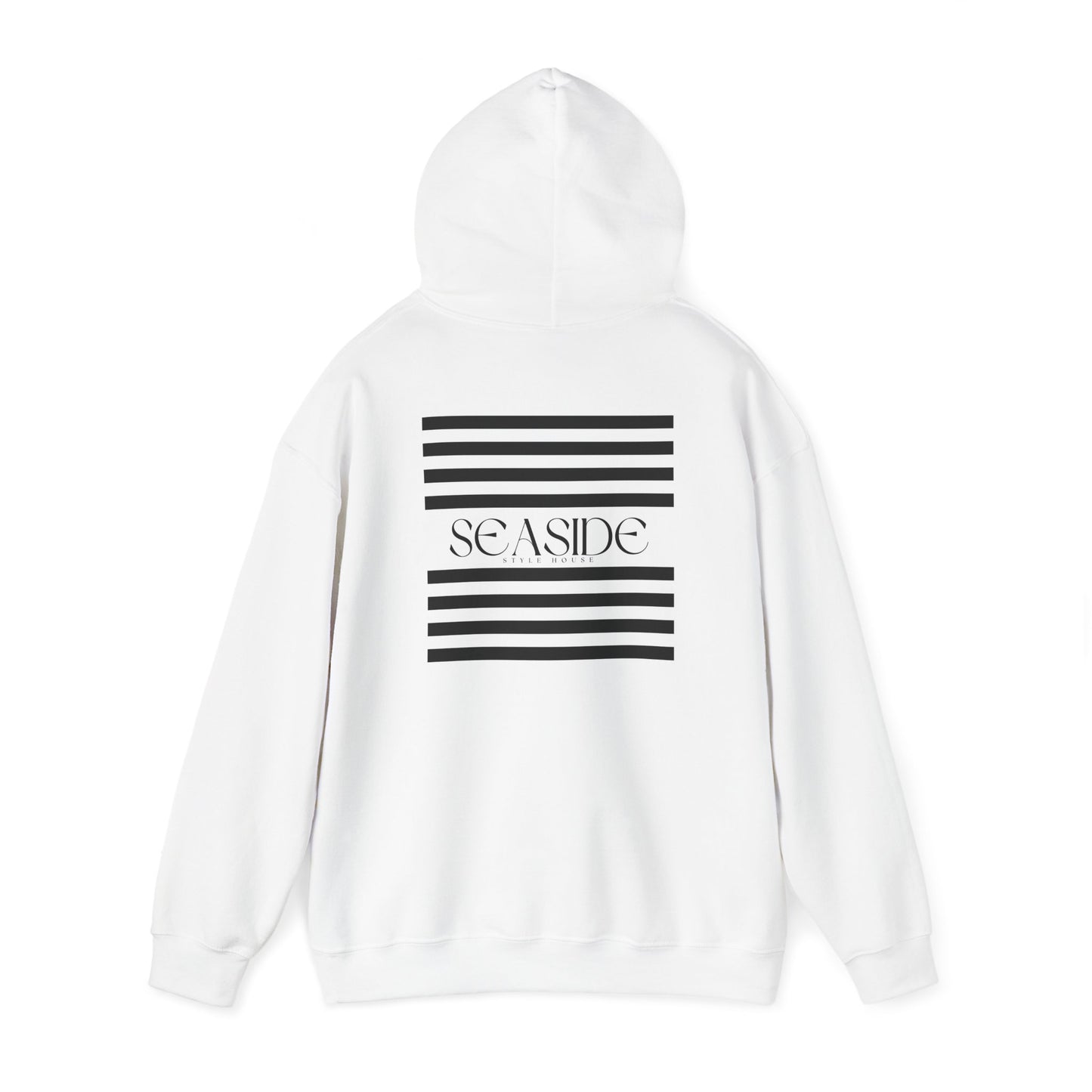 Seaside Style House Classic Black & White Hooded Sweatshirt