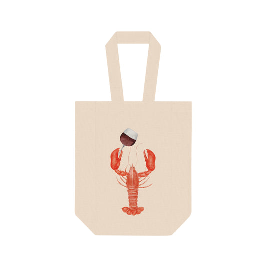 Lobster Double Wine Tote Bag