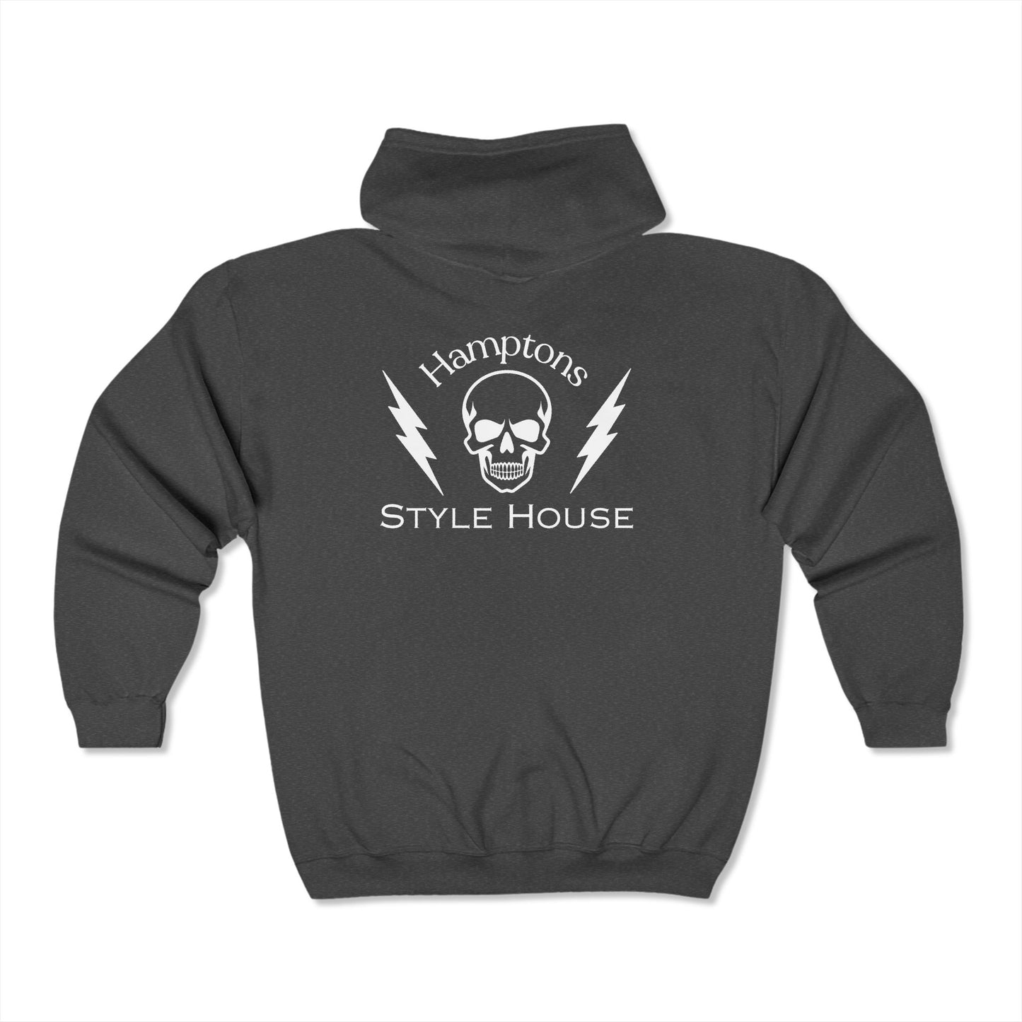 Skull Hamptons Zip Up Hoodie Sweatshirt