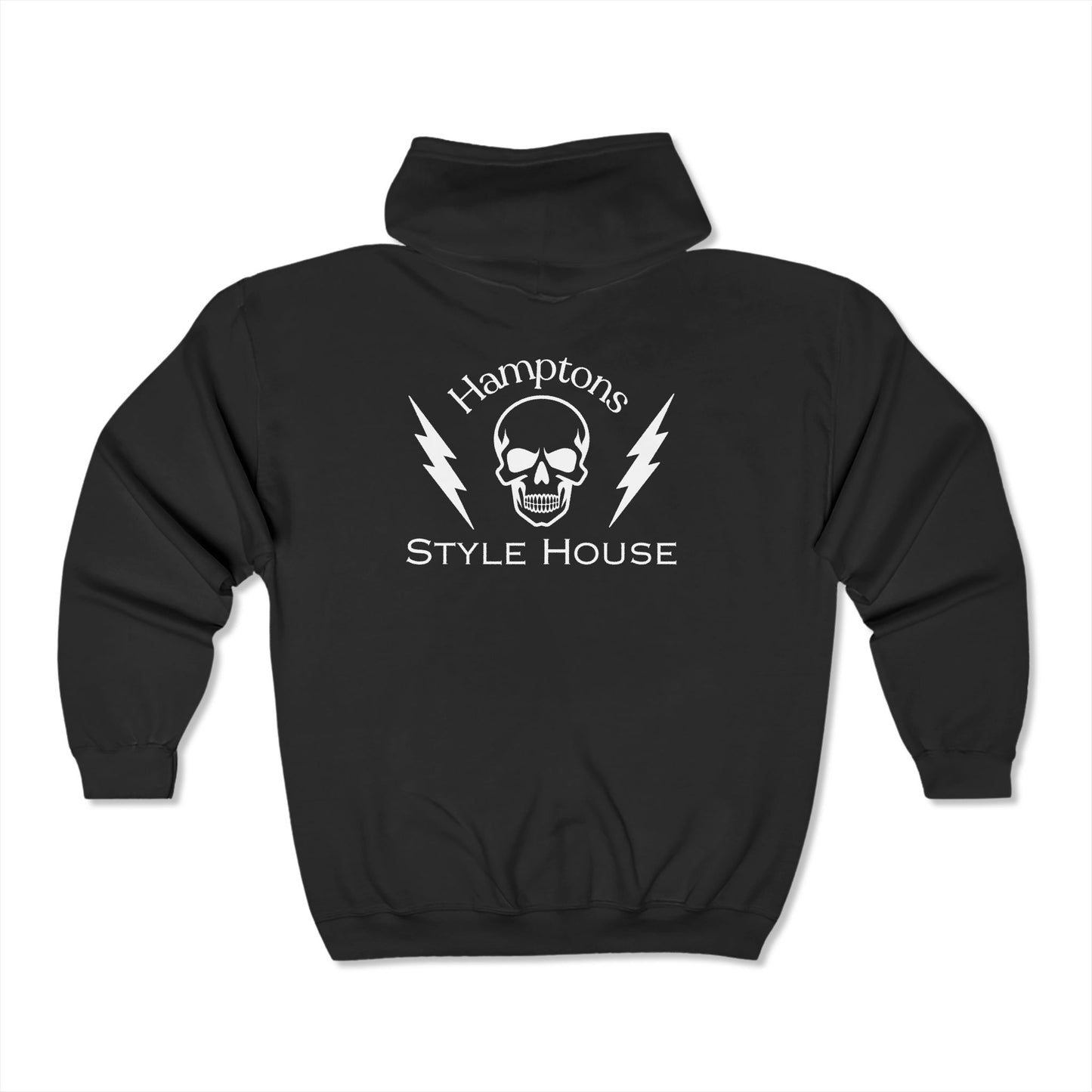 Skull Hamptons Zip Up Hoodie Sweatshirt