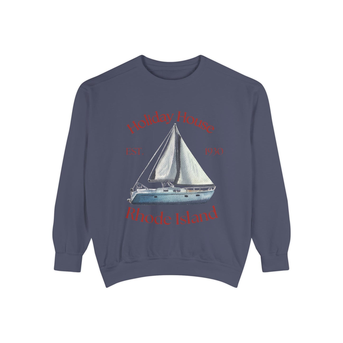 Cozy Sailboat Sweatshirt - Holiday House Rhode Island