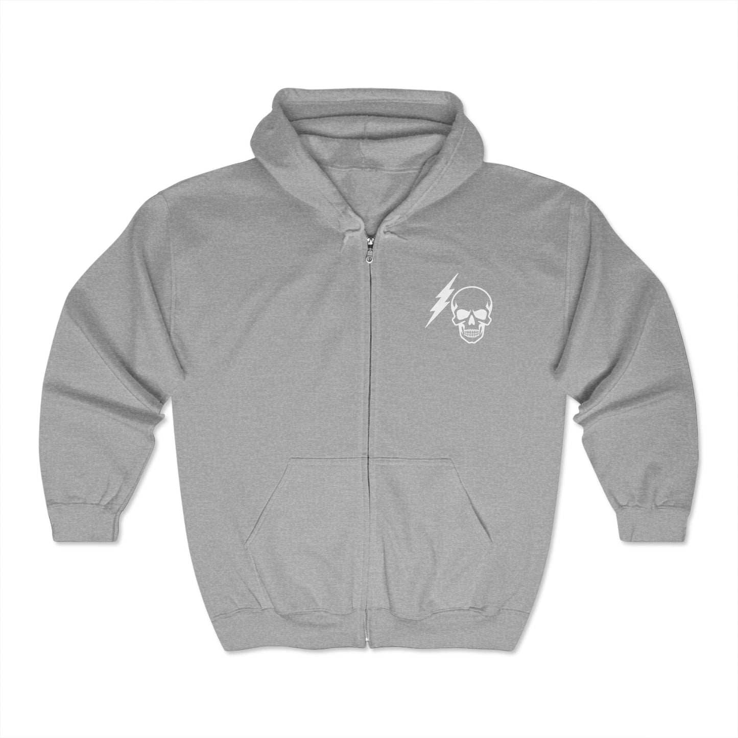 Skull Hamptons Zip Up Hoodie Sweatshirt