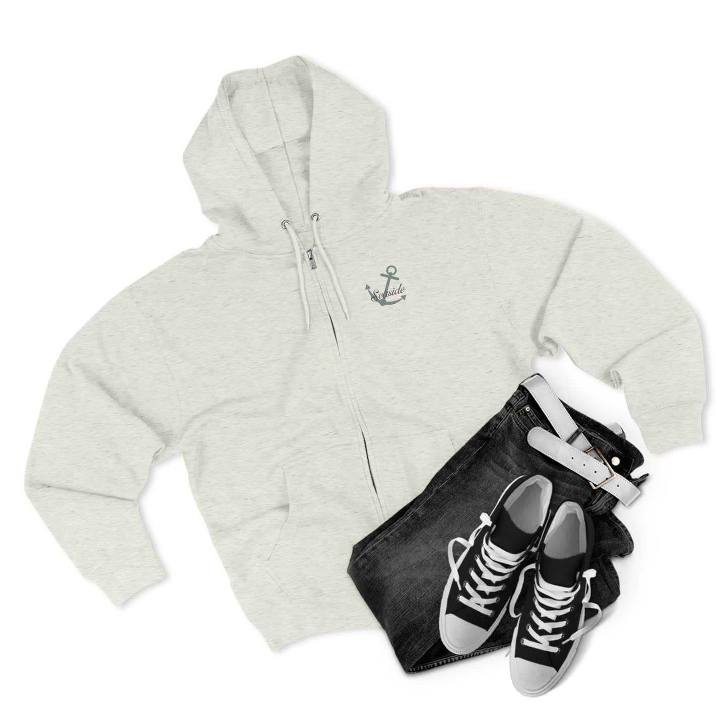 Seaside Beach Zip-Up Hoodie