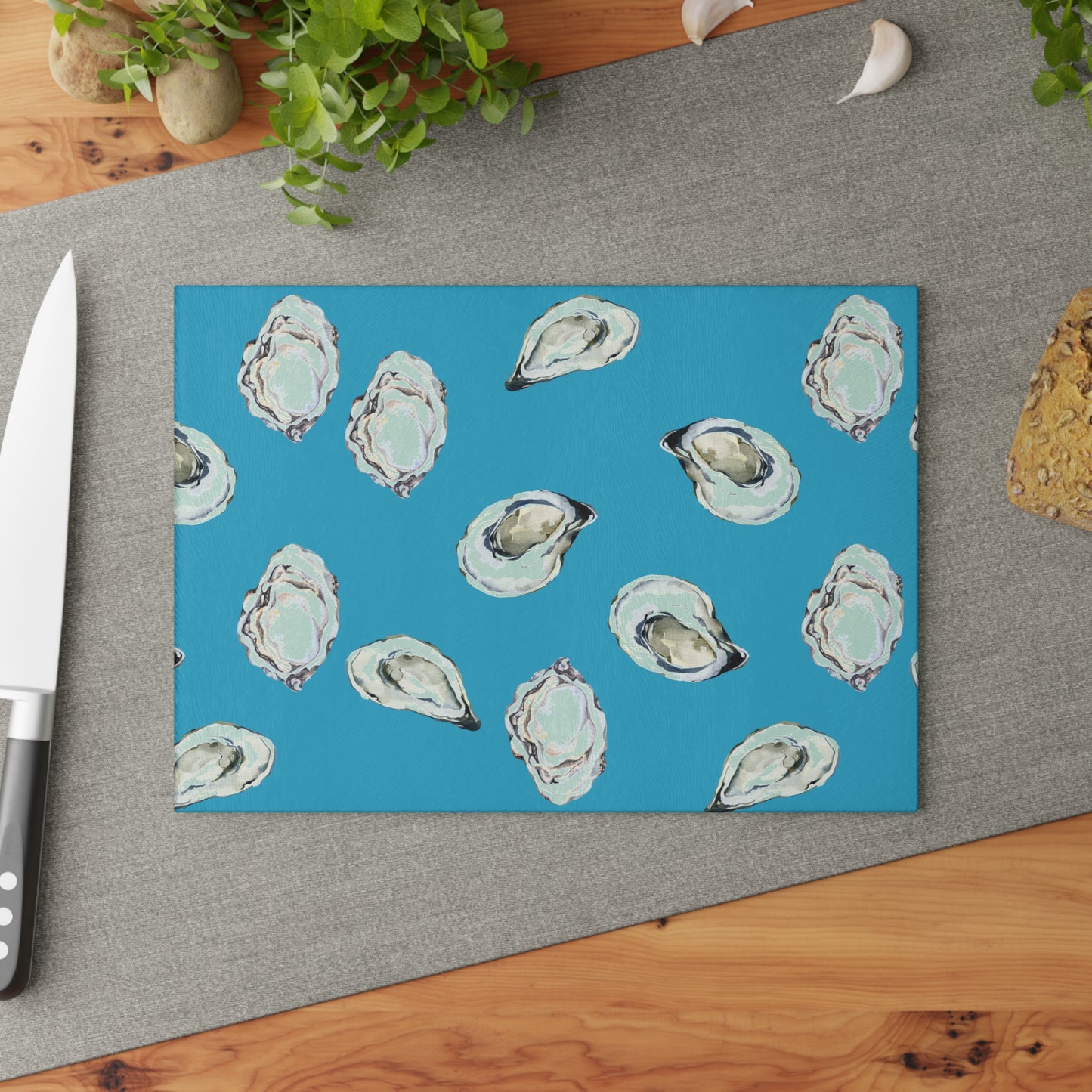 Oyster Glass Cutting Board