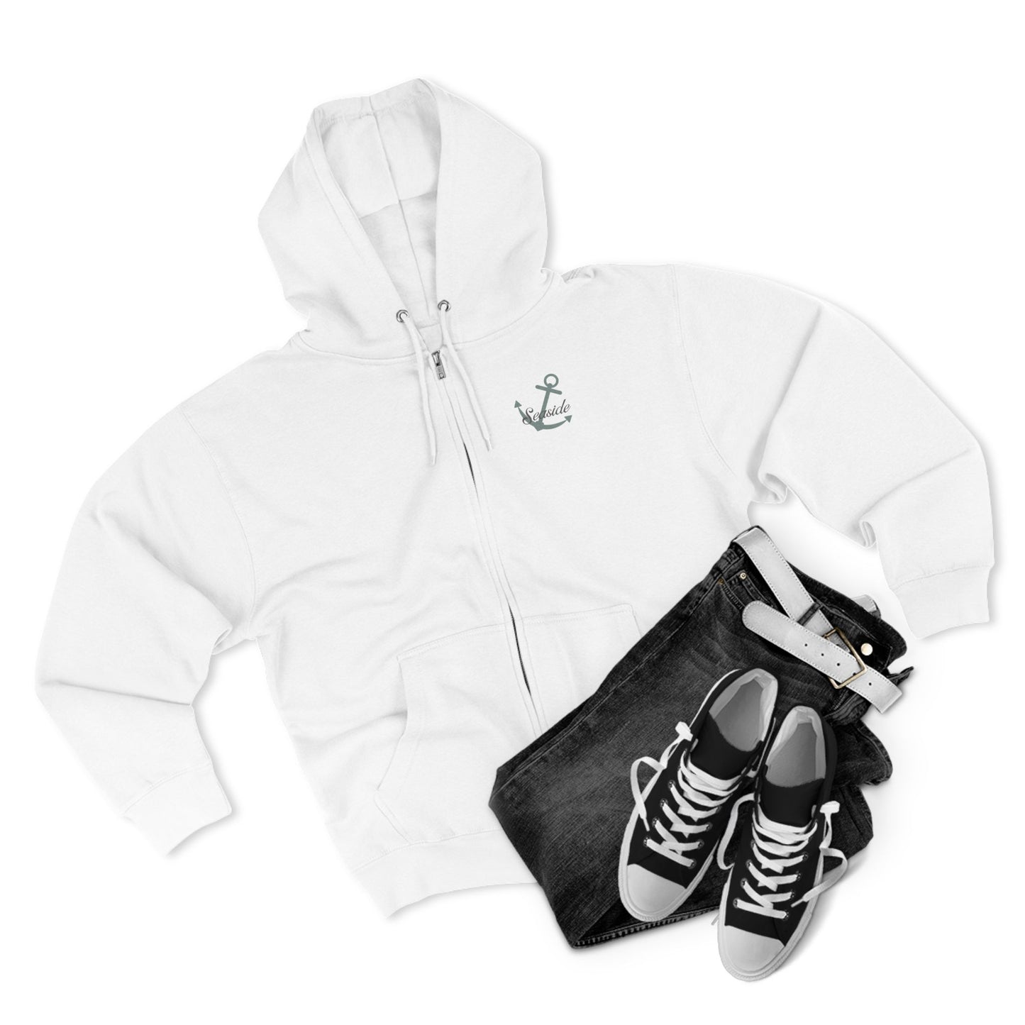 Seaside Beach Zip-Up Hoodie