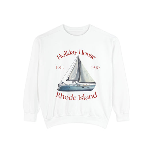 Cozy Sailboat Sweatshirt - Holiday House Rhode Island