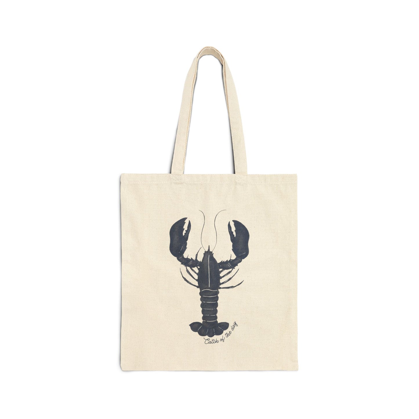 Lobster Cotton Canvas Tote Bag