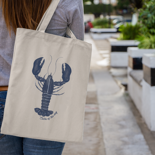 Lobster Cotton Canvas Tote Bag