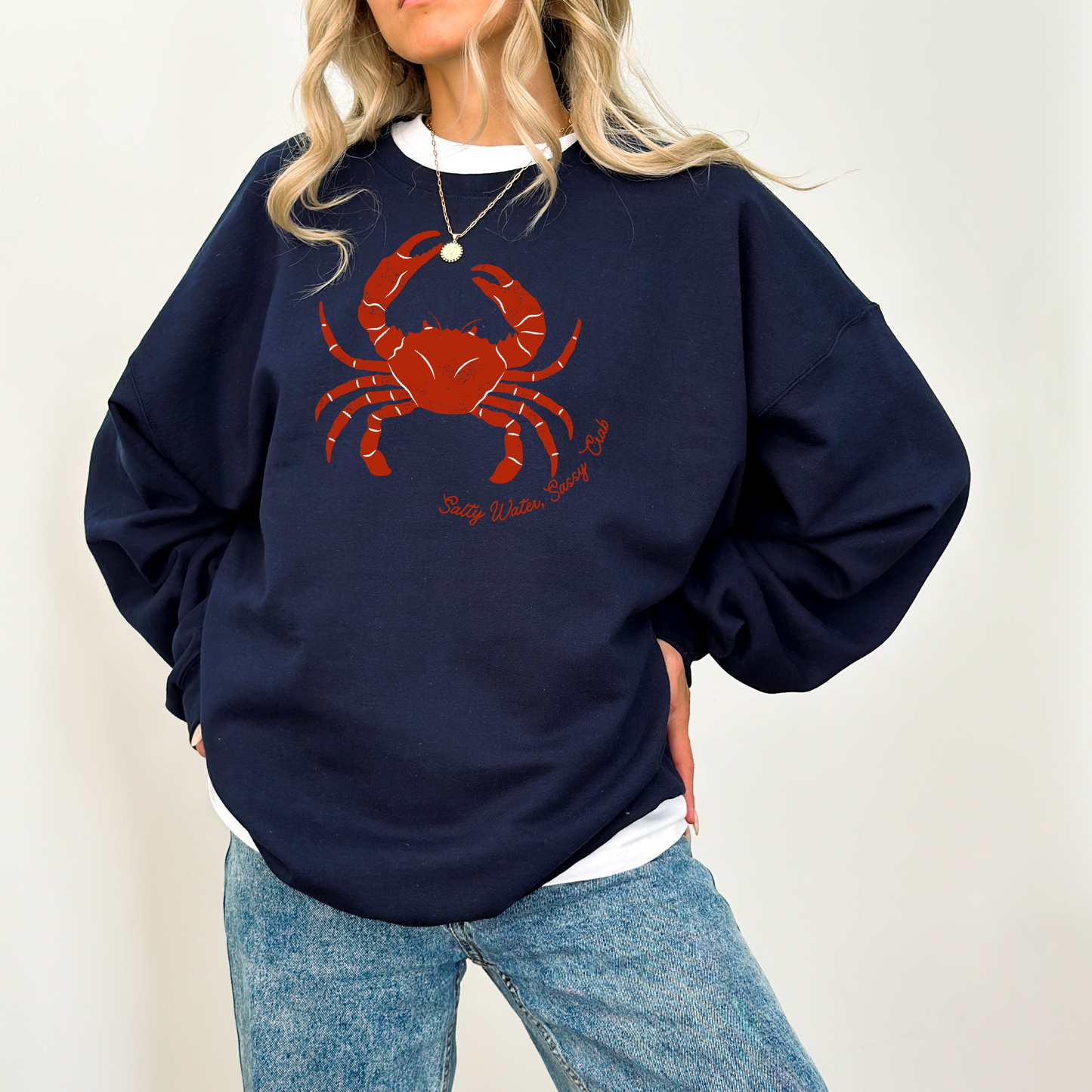 Salty Crab Crewneck Sweatshirt