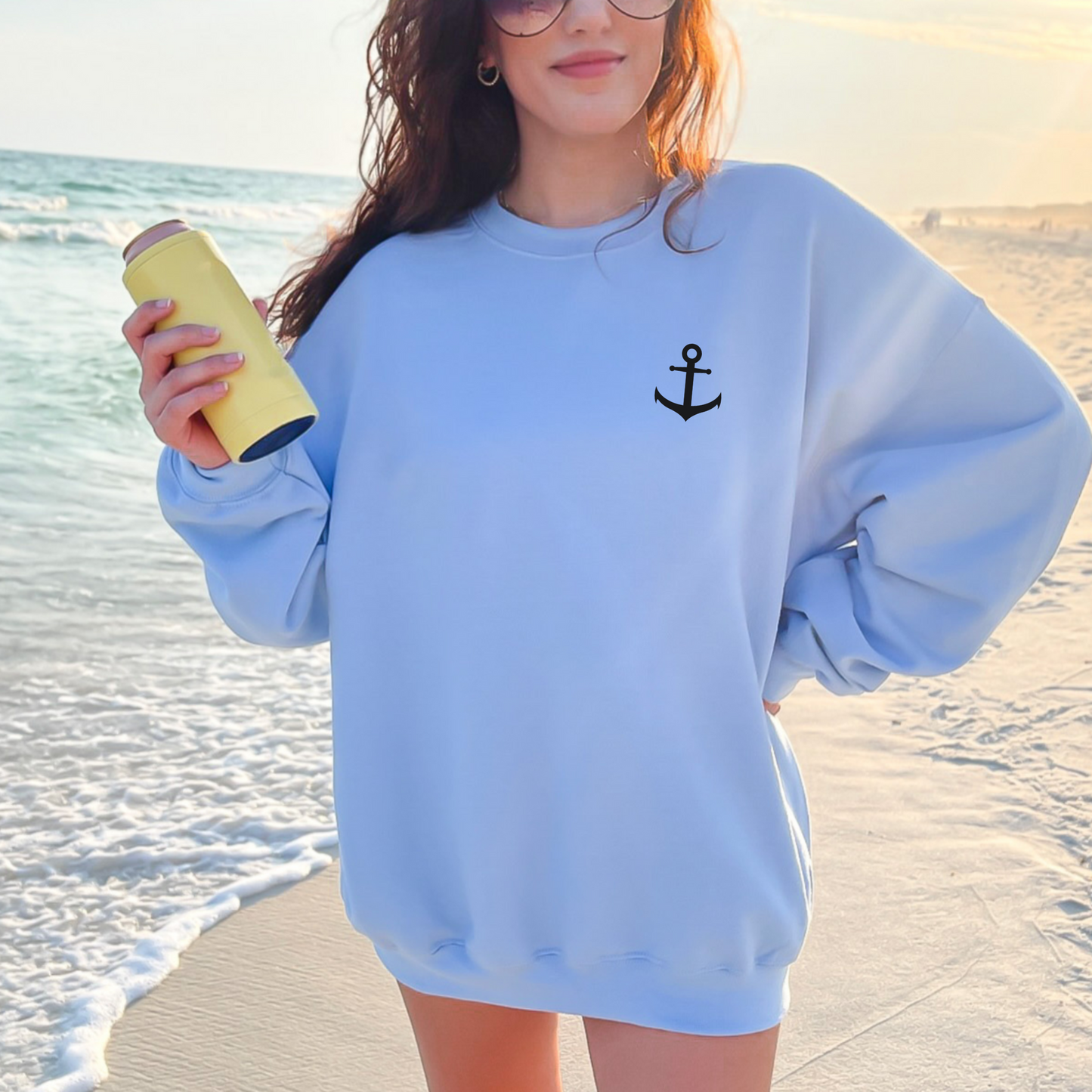 Classic Seaside Crewneck Sweatshirt