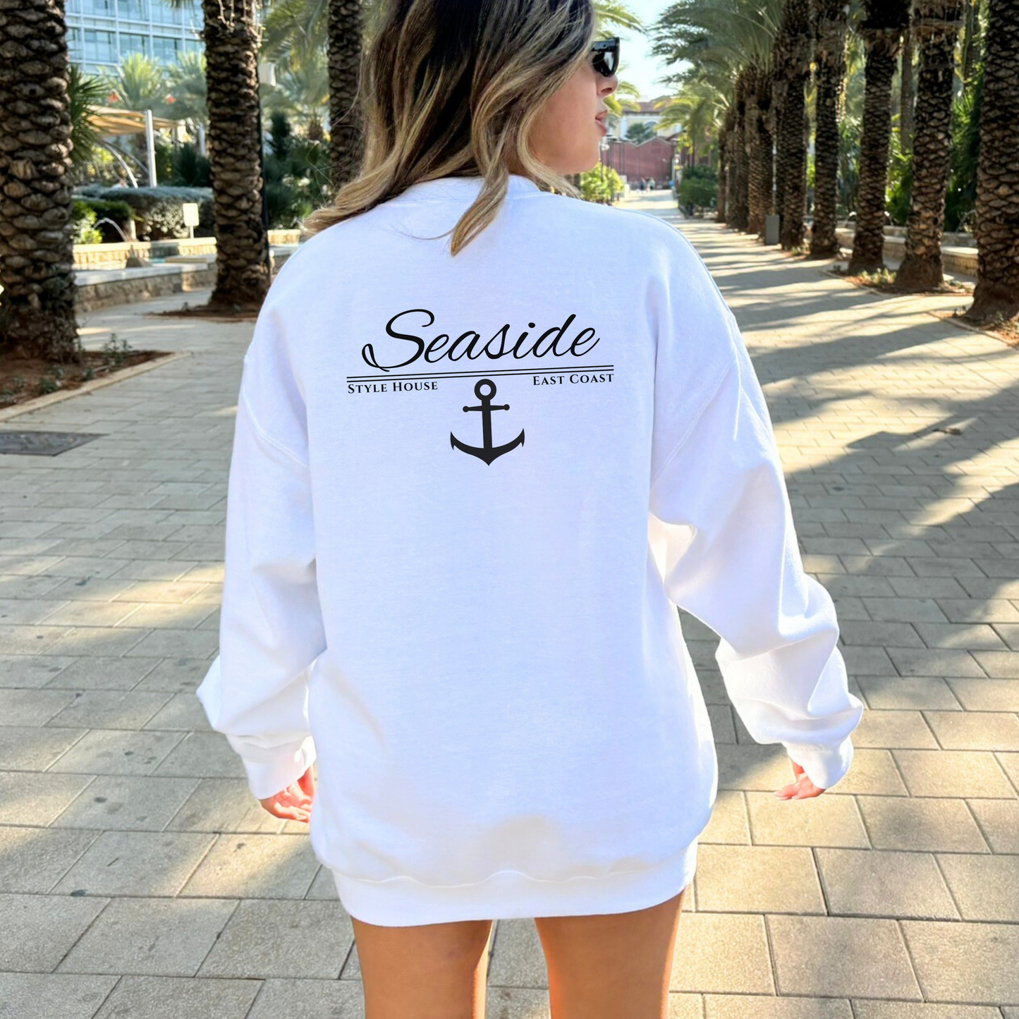 Classic Seaside Crewneck Sweatshirt