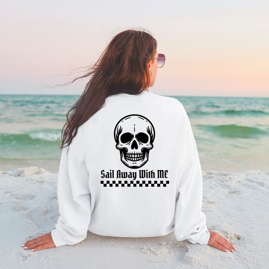 Sail Away Skull Crewneck Sweatshirt