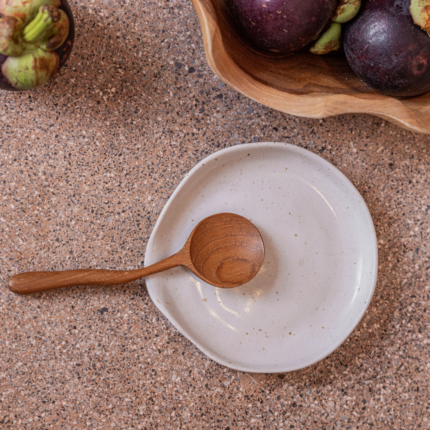 Teak Sugar Spoon
