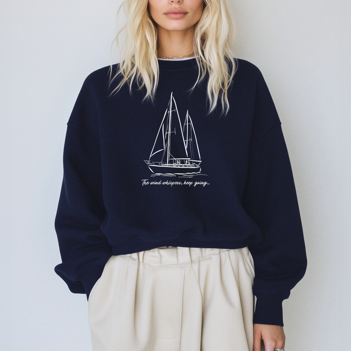 Sailboat Crewneck Sweatshirt