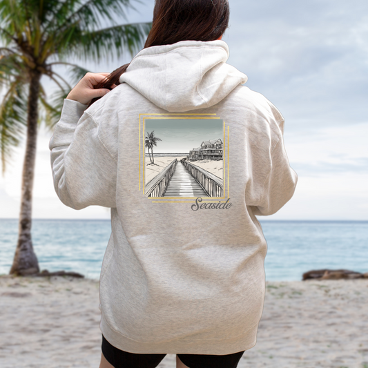 Seaside Beach Zip-Up Hoodie