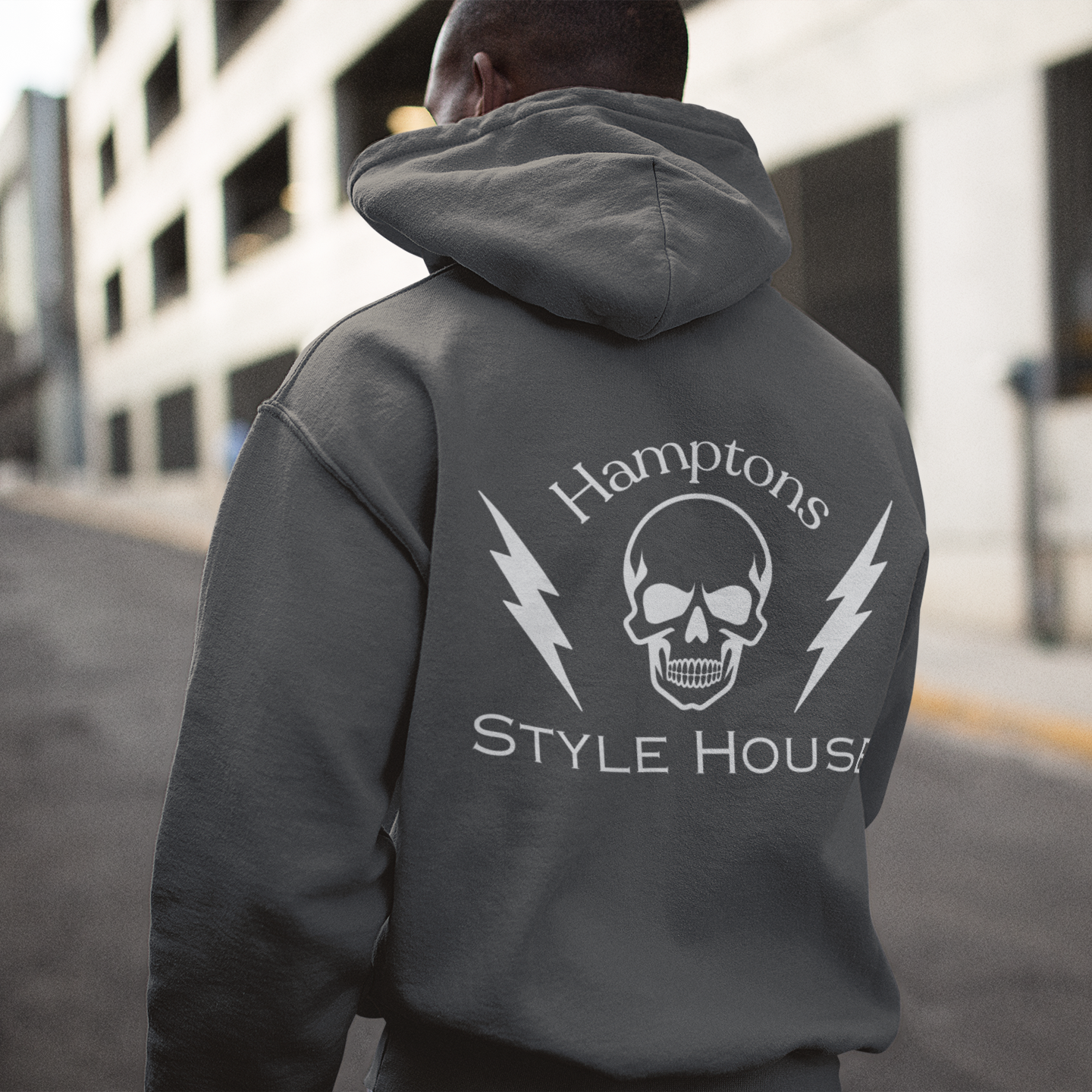 Skull Hamptons Zip Up Hoodie Sweatshirt