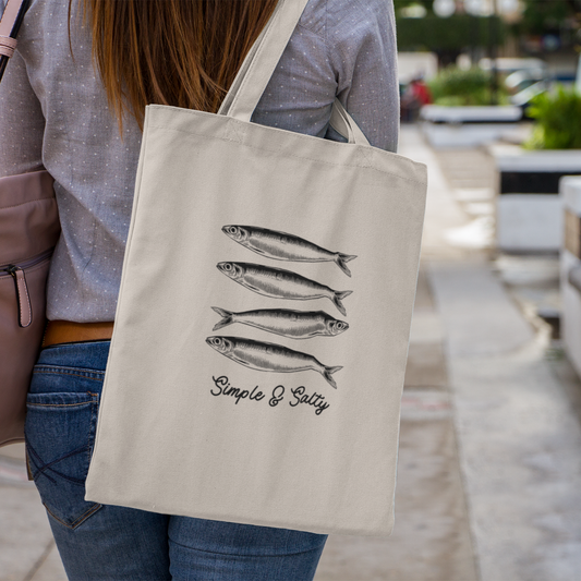 Simple & Salty Cotton Canvas Tote Bag